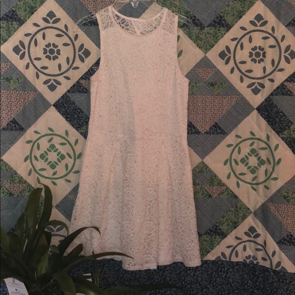 White lace Abercrombie Kids girl’s dress